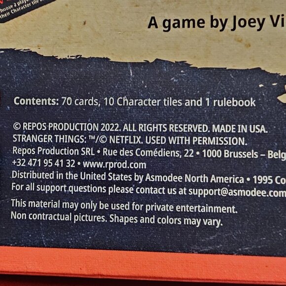 Netflix Stranger Things: Attack of the Mindflayer Card Game Colorblind Friendly - Picture 10 of 13